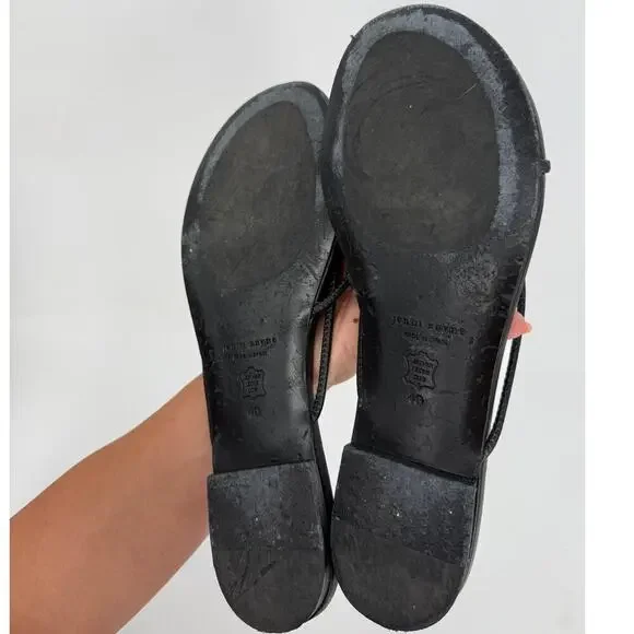 Jenni Kayne Eve Sandal in Black Leather - Picture 6 of 6